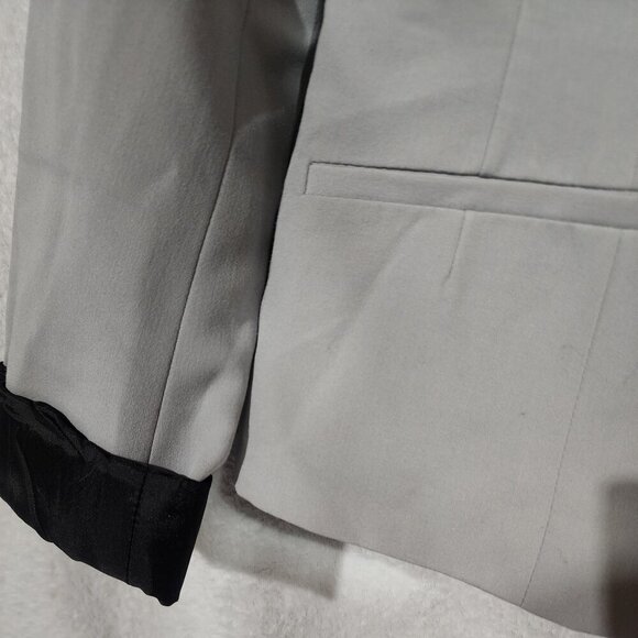 Worthington Blazer Grey One Button Closure Fully Lined Size M - Picture 2 of 7